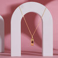 Guardian's Birthstone Gem 18 KT  Pendant with chain,,hi-res image number null