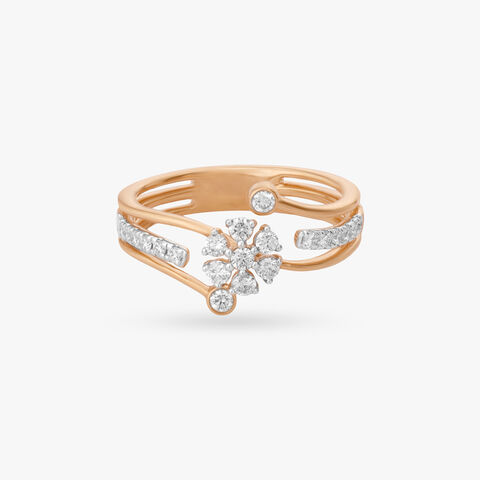 Floral Embrace Diamond Ring