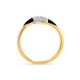 18 KT Yellow Gold Sleek Diamond Ring,,hi-res image number null