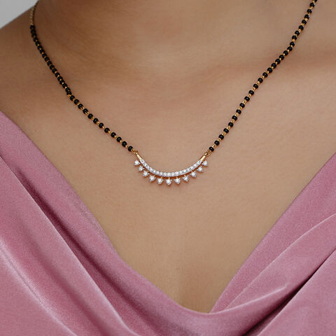 Brilliance Arc Gold and Diamond Mangalsutra