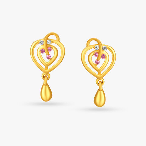 Dainty Shoot Drop Earrings