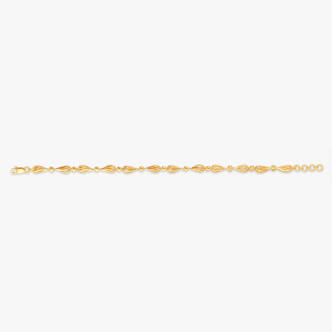 Bow Curve Gold Bracelet
