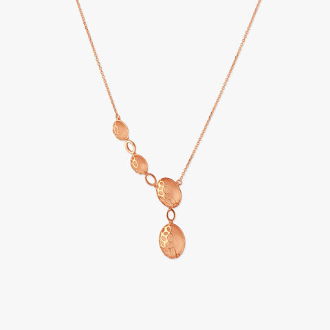 Pebble Cascade Gold Necklace