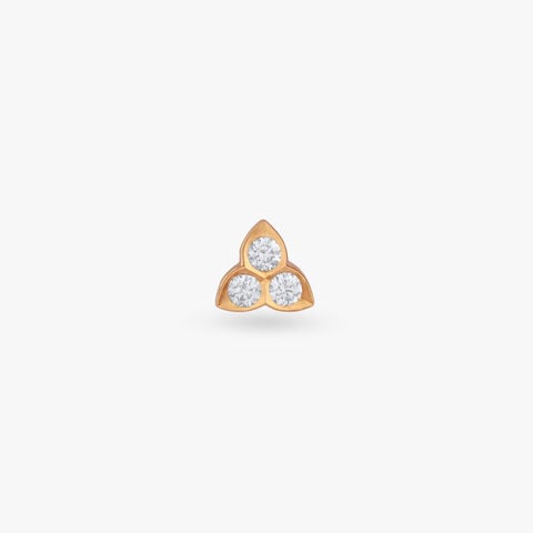 Triad Shine Diamond Nose Pin