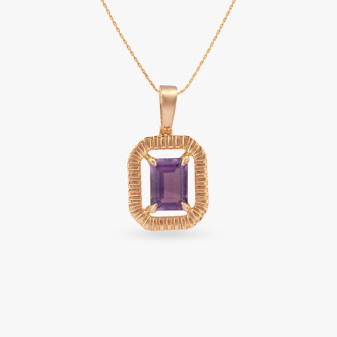 Regal Frame Gold Pendant