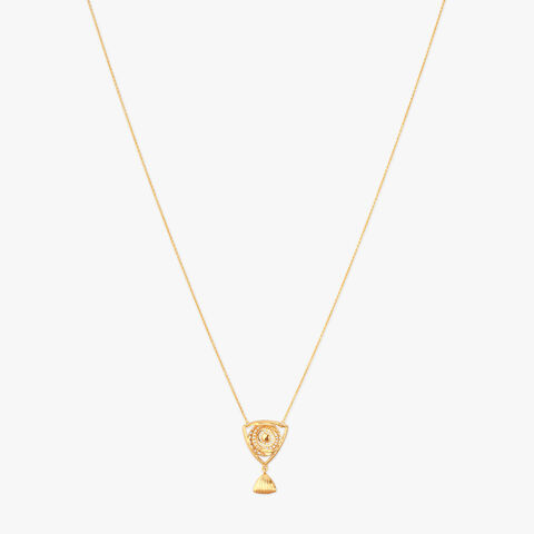 Shell Swirl Gold Necklace