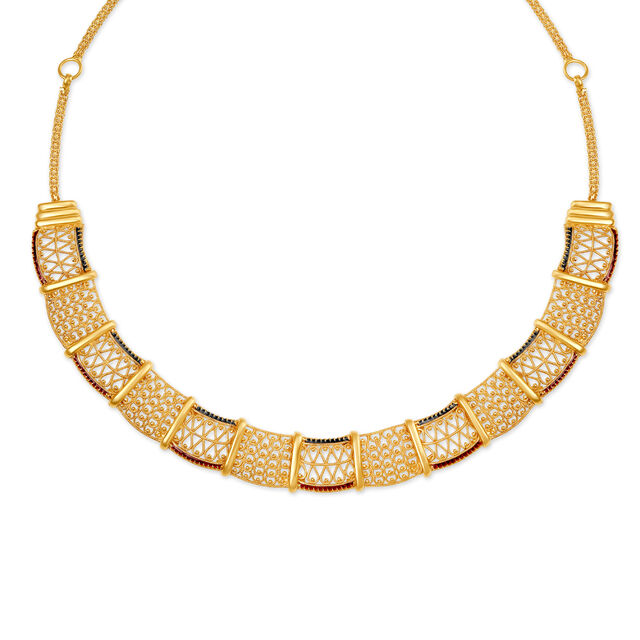 Splendid Gold Necklace Set,,hi-res image number null