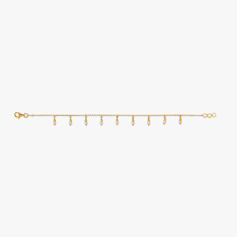 Dewdrop Fringe Gold Bracelet