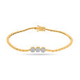 14KT Yellow Gold Diamond Bracelet,,hi-res image number null