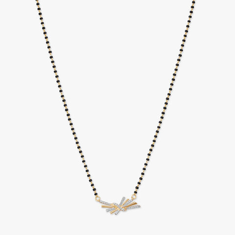 Abstract Bar Diamond Mangalsutra