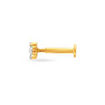 Chic Brilliant Gold and Diamond Nose Pin,,hi-res image number null
