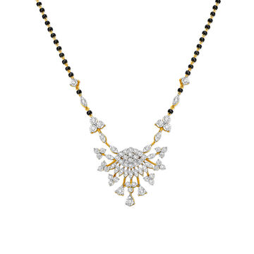 Opulent Flower Diamond Mangalsutra