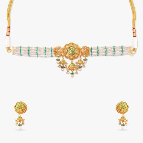 Wings of the Sky Gold Necklace Set