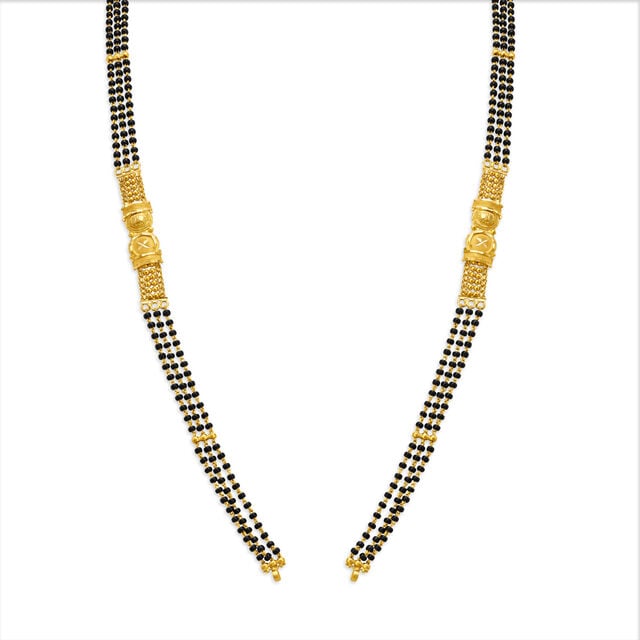 Luxuriant Sleek Gold Mangalsutra