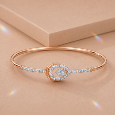 Radiant Curve Diamond Bangle