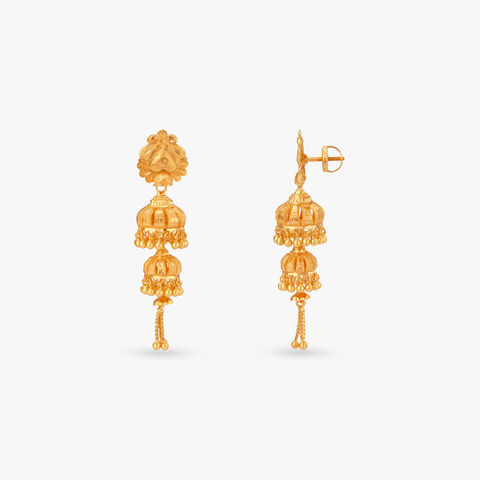 Domed Jhumka Earrings