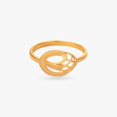 Frame Curve Gold Ring