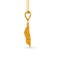 Traditional Filigree Work Gold Pendant,,hi-res image number null