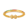 Colourful Royal Gold Bangle,,hi-res image number null