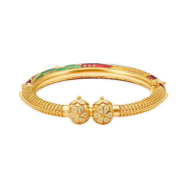 Colourful Royal Gold Bangle,,hi-res image number null