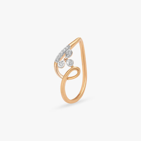 Flowing Vine Diamond Ring