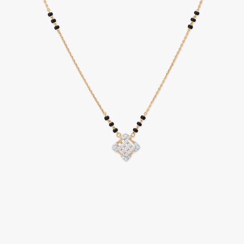 Woven Gleam Diamond Mangalsutra