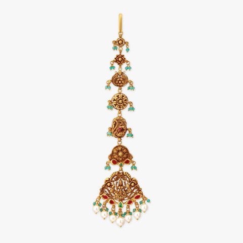 Divine Descent Gold Maang Tikka