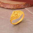 Floral Filigree Gold Finger Ring,,hi-res image number null