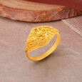 Floral Filigree Gold Finger Ring,,hi-res image number null