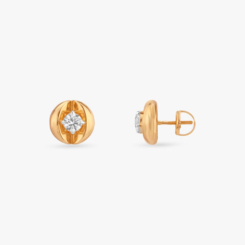 Forever Classic Solitaire Stud Earrings