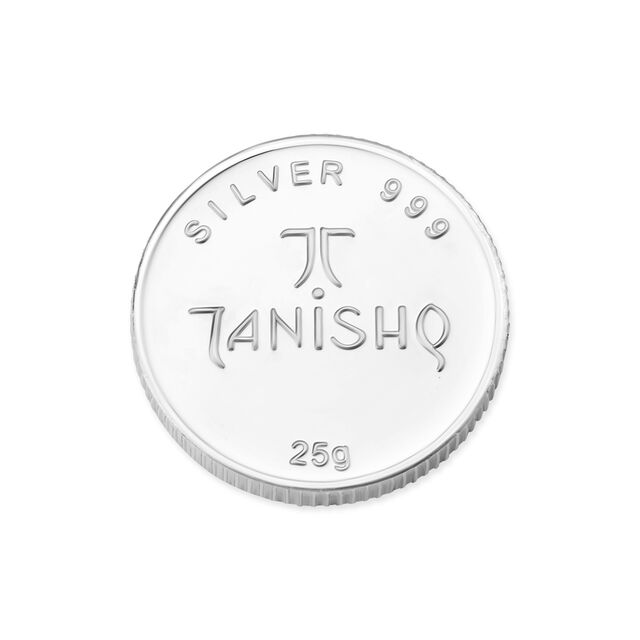 25 Grams Tanishq Sunray Silver Coin