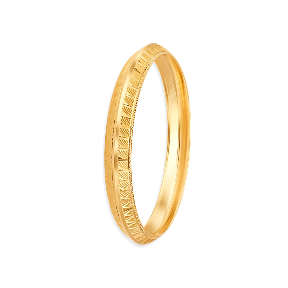 Dazzling Gold Kada for Men Tanishq Online Store