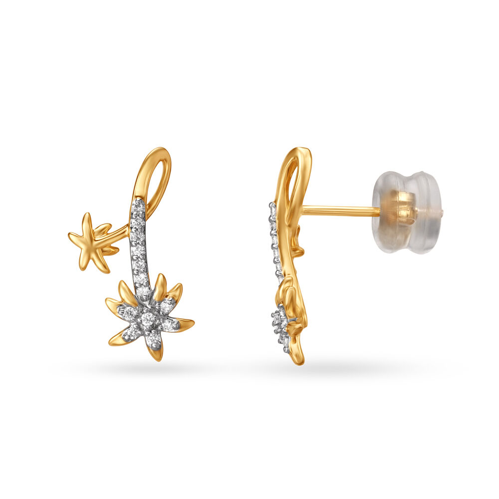 Diamond earrings hanging tanishq discount