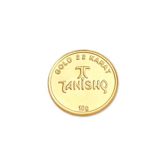 Om Motif 22 Karat 10 Gram Gold Coin,,hi-res image number null