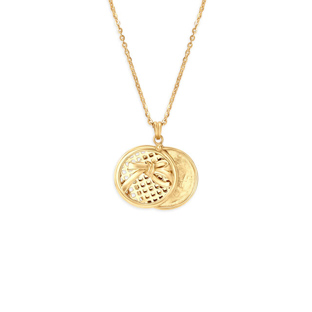 Promise Forever 14kt Yellow Gold & Diamond Pendant with Chain,,hi-res image number null