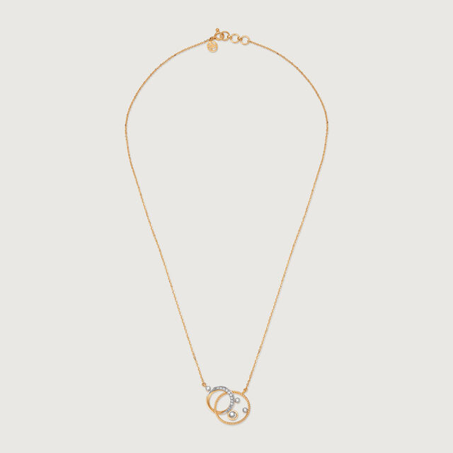 Cosmic Whirl 14KT Diamond Pendant With Chain,,hi-res image number null