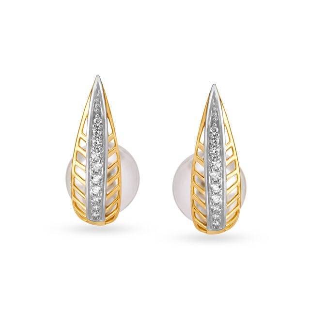 Captivating Diamond Mesh Hoop Earrings,,hi-res image number null