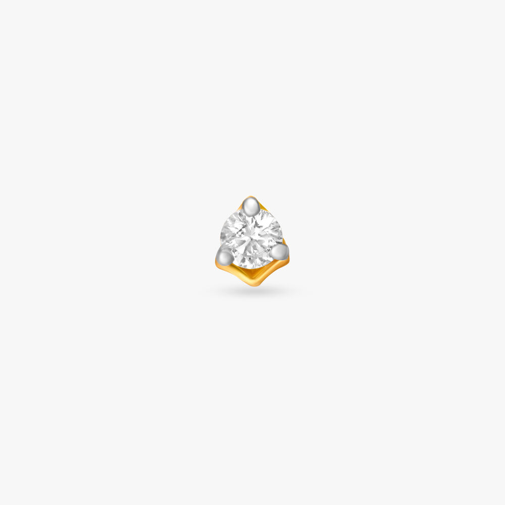 Solitaire nose hot sale pin tanishq