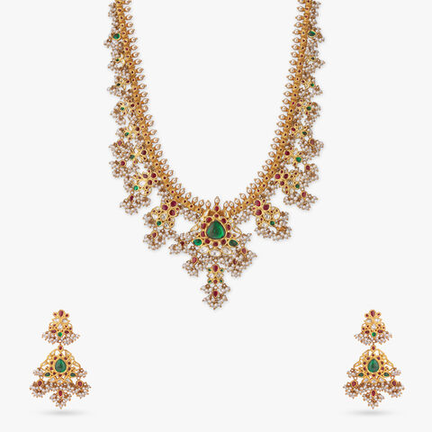 Pearl Bridal Necklace Set