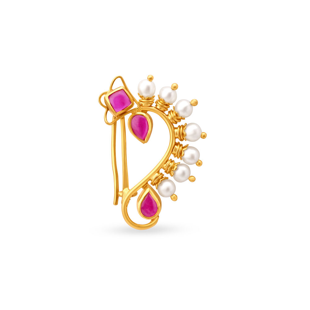 Marathi nose pin deals tanishq