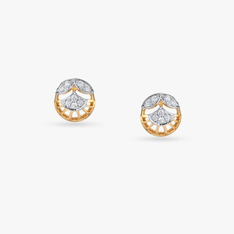 Dawn Glow Diamond Stud Earrings