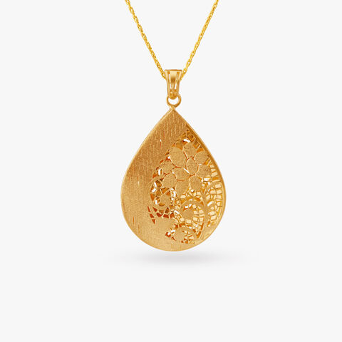Sleek Serenity Pendant and Earrings Set