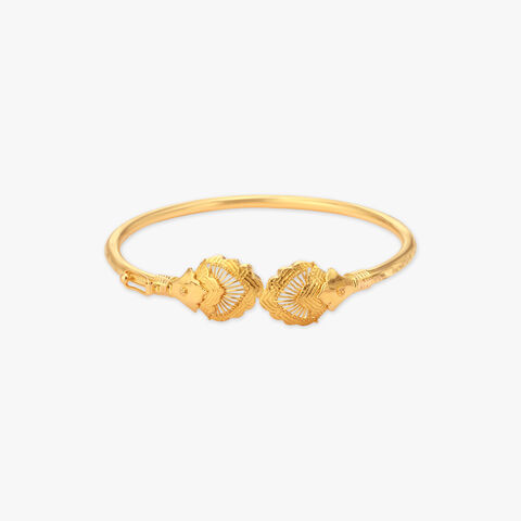 Alpona Charm Loha Gold Bangle