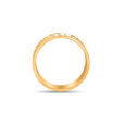 18KT Yellow Gold Textured Pattern Ring,,hi-res image number null