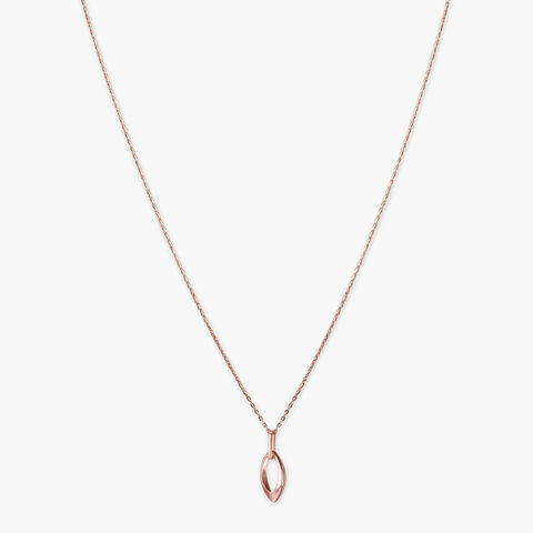 Curved Halo Gold Pendant with Chain and Earrings Set