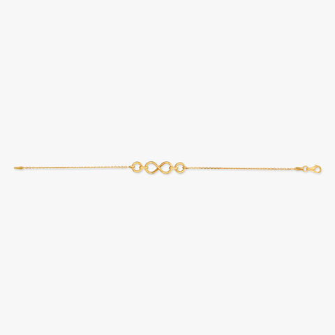 Infinite Loop Gold Bracelet