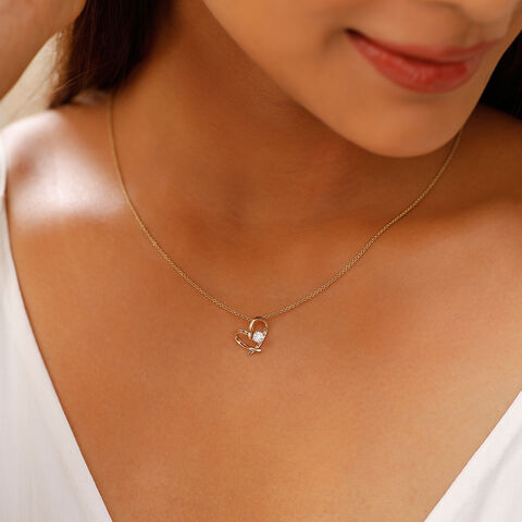 Sparkling Solitaire Pendant