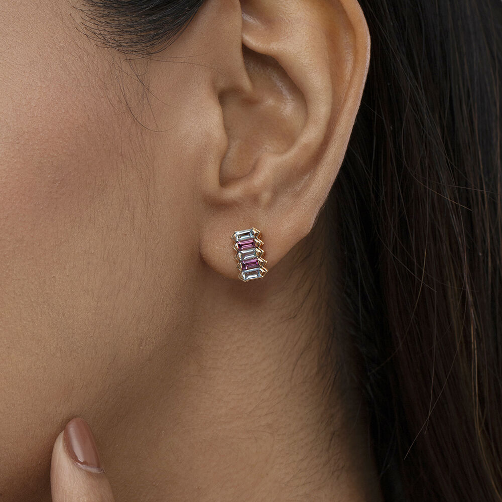 Tanishq topaz earrings store