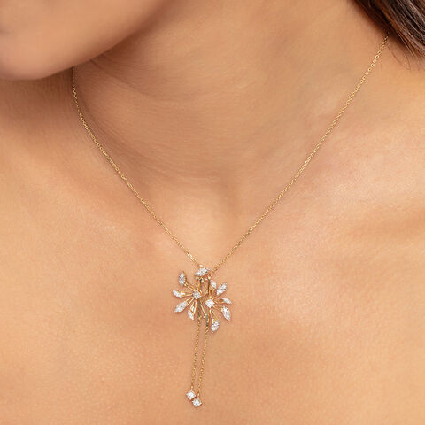 Radiant Blossom Gold & Diamond Necklace