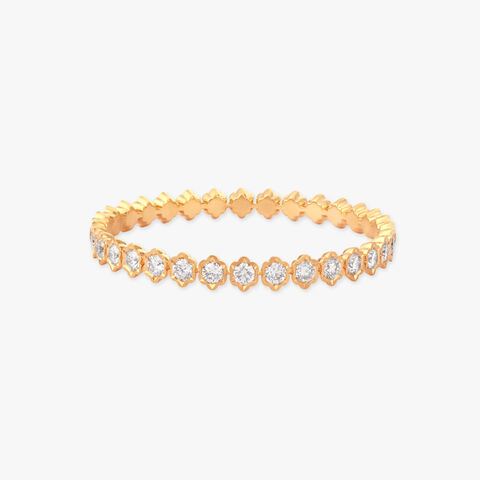 Petal Parade Solitaire Diamond Bangle